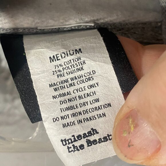 Monster Energy Hoodie in grey, Y2K, long sleeve, 2002, men's Medium. - Picture 9 of 9